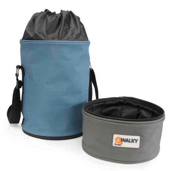Camon - Cam Walky Food&Drink Bag Porta Crocchette con Ciotola Pieghevole - Large