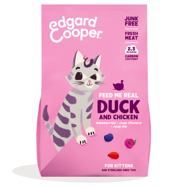 Edgard&Cooper - Cat Kitten Anatra e Pollo Freschi