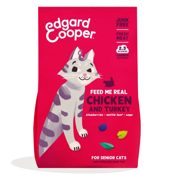 Edgard&Cooper - Cat Senior Pollo e Tacchino Freschi
