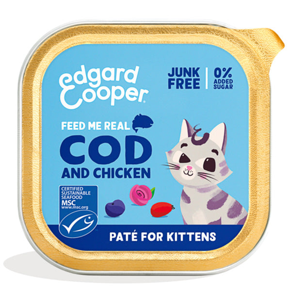 Edgard&Cooper - Cat Kitten Merluzzo e Pollo Paté