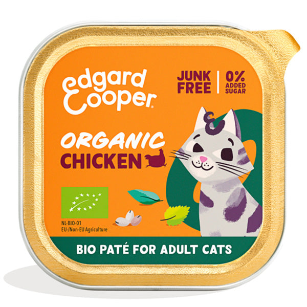 Edgard&Cooper - Cat Adult Pollo Biologico Paté
