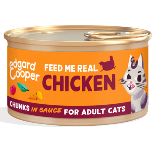 Edgard&Cooper - Cat Adult Chunks Pollo Bocconcini in Salsa