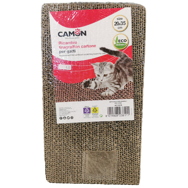 Camon - Ricambio Cartone per Tiragraffi Gioco con 2 Palline