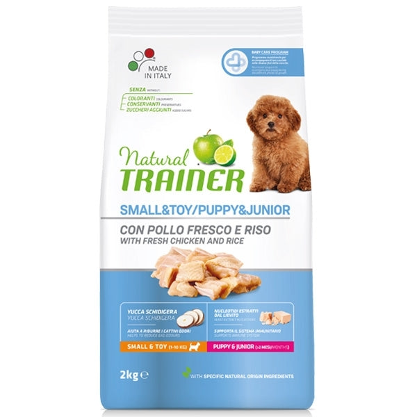Trainer - Natural Puppy & Junior Small & Toy con Pollo Fresco e Riso