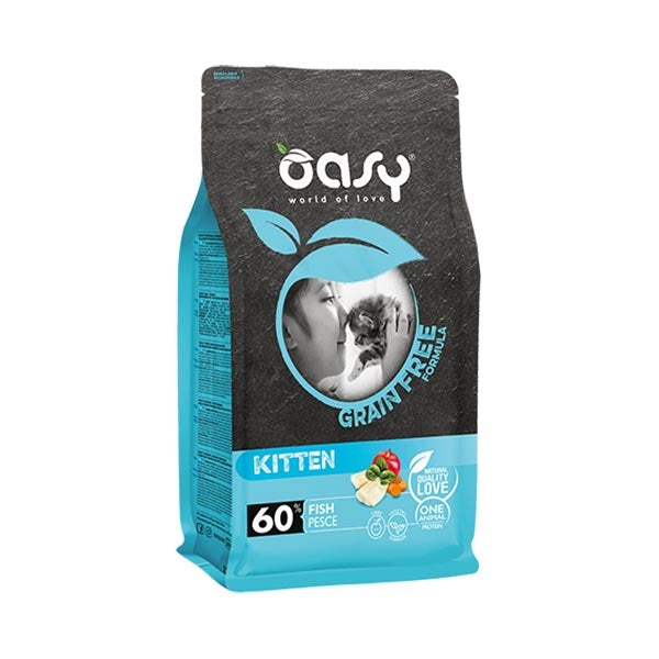 Oasy - Grain Free Kitten con Pesce
