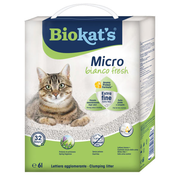 Gimborn Italia - Lettiera Agglomerante Micro Bianco Fresh In Argilla Naturale