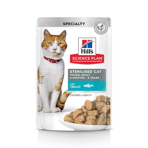 Hill's - Science Plan Young Adult Sterilised Cat con Trota