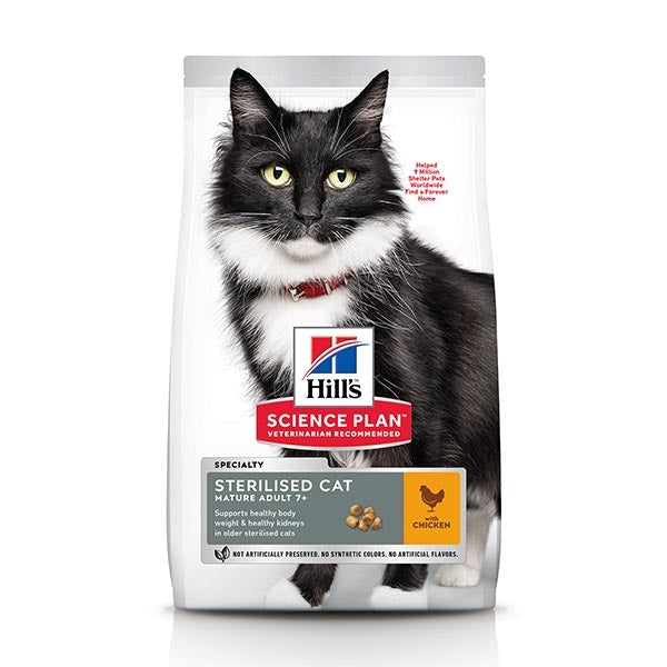 Hill's - Science Plan Mature Adult 7+ Sterilised Cat con Pollo