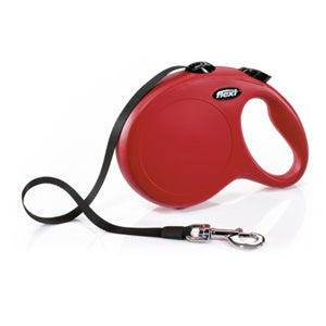 Flexi - Guinzaglio New Classic Rosso con Fettuccia