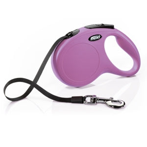 Flexi - Guinzaglio New Classic Rosa con Fettuccia