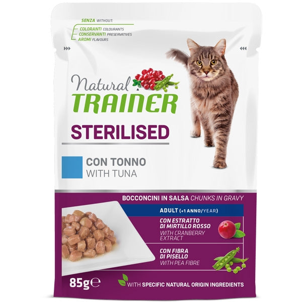 Trainer - Natural Sterilised Adult con Tonno e Fibra di Pisello