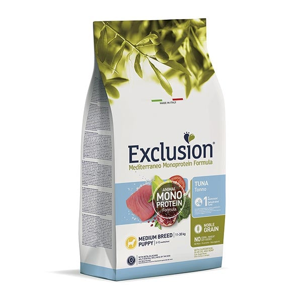 Exclusion - Mediterraneo Monoprotein Puppy Medium Breed con Tonno