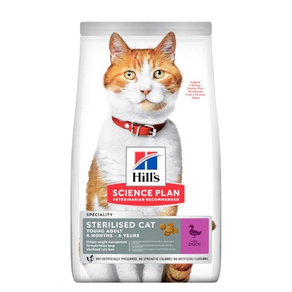 Hill's - Science Plan Young Adult Sterilised Cat con Anatra