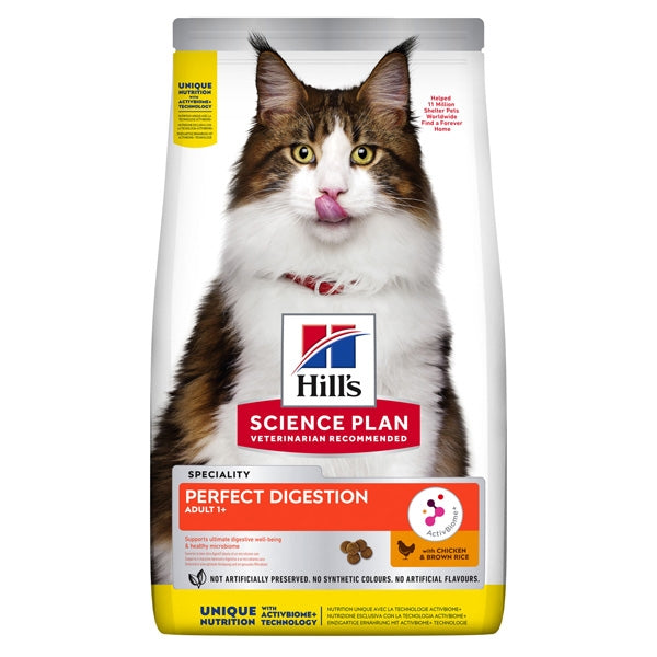 Hill's - Science Plan Perfect Digestion Adult 1+ con Pollo e Riso Integrale