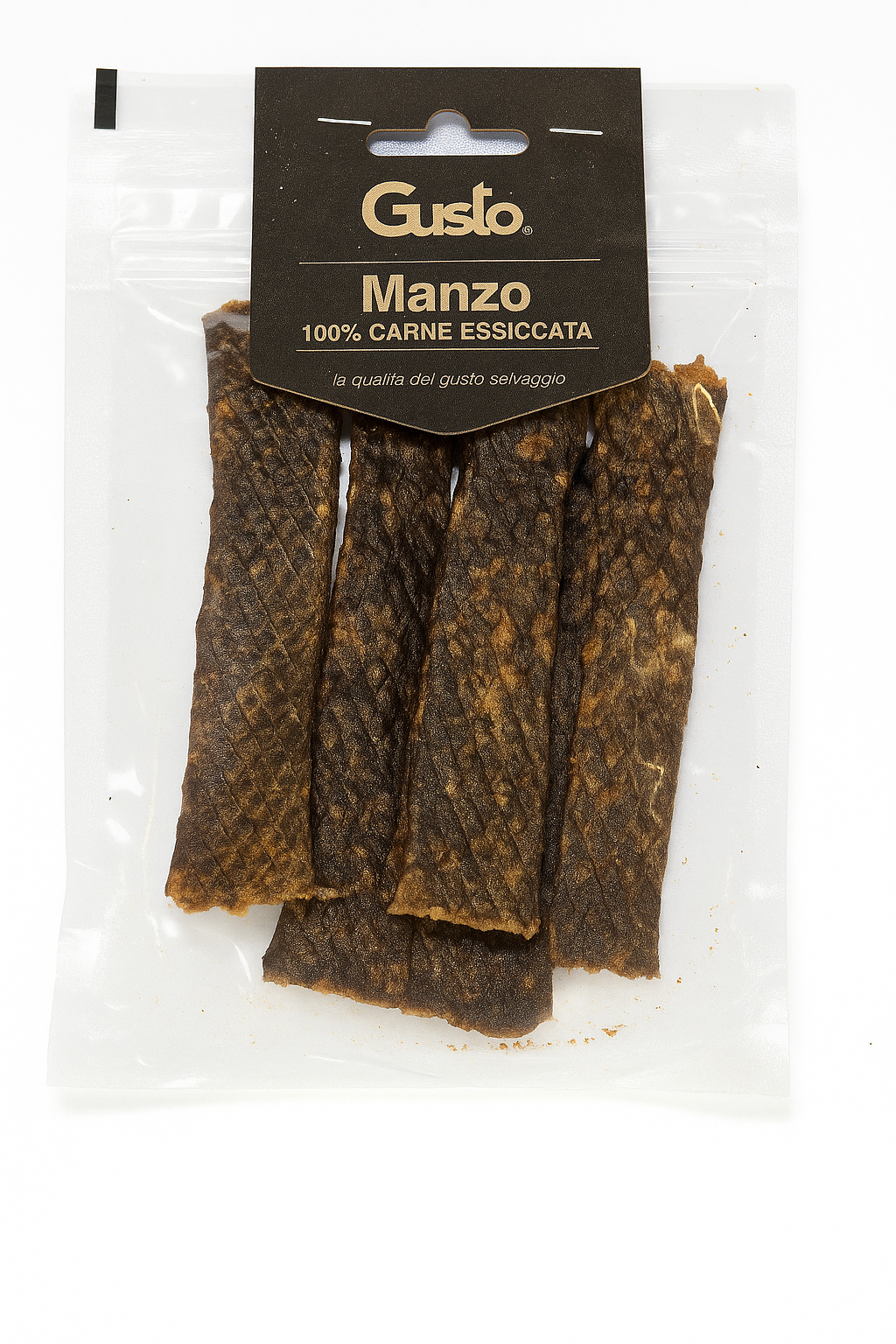 Gusto - Strisce Snack 100% Carne Essiccata di Manzo