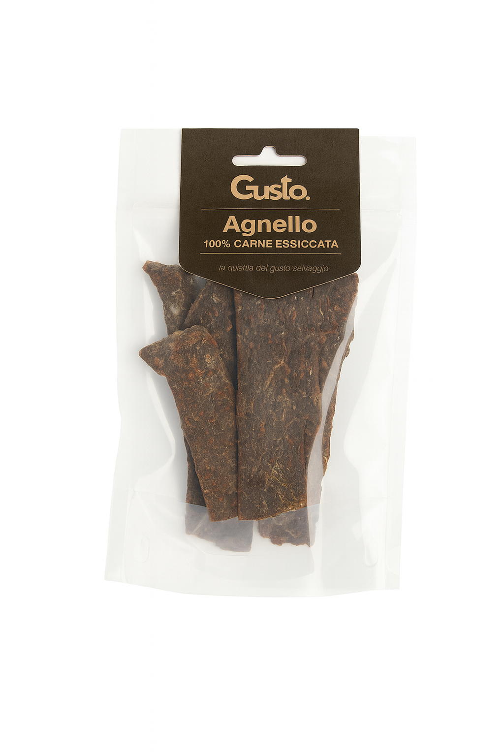 Gusto - Strisce Snack 100% Carne Essiccata di Agnello