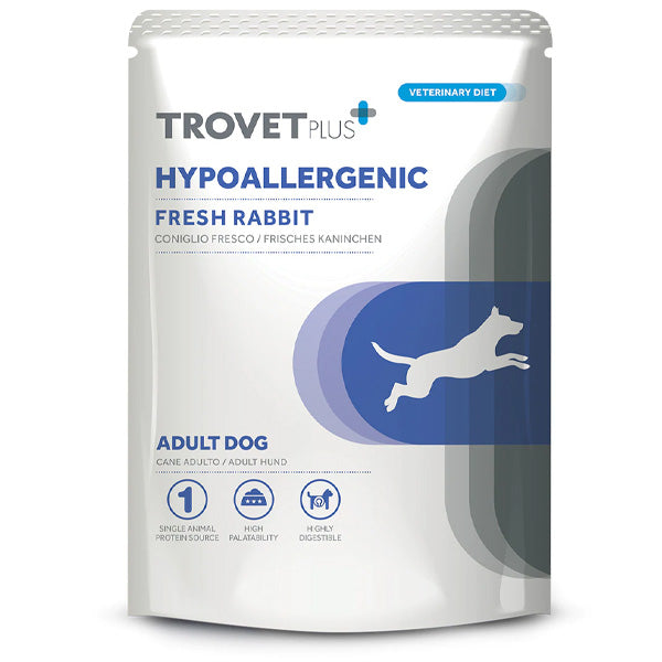 Trovet - Plus Dog Adult Hypoallergenic Coniglio Fresco