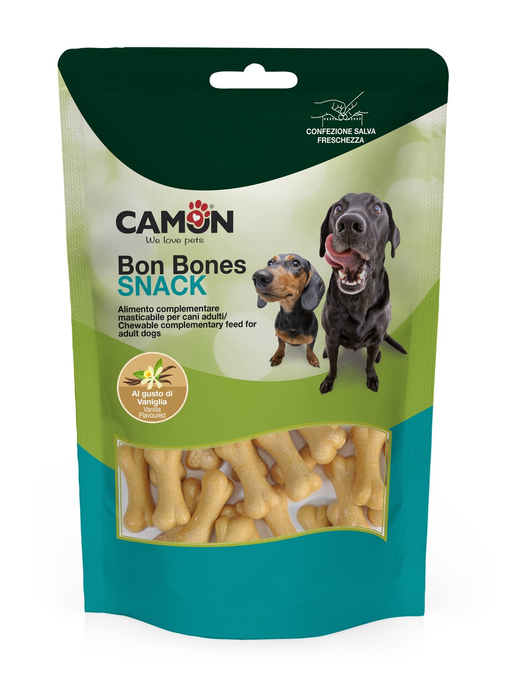 Camon - Snack Bon Bones al Gusto di Vaniglia