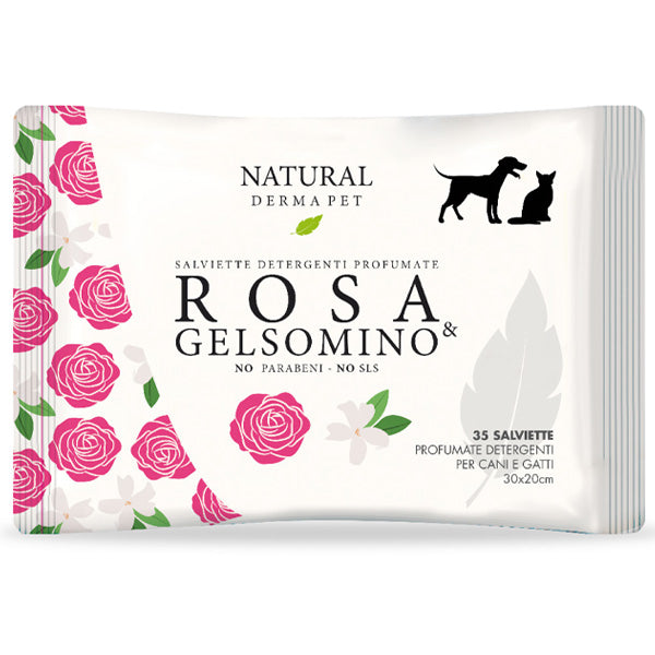 Derbe - Salviette Detergenti Profumate Rosa e Gelsomino