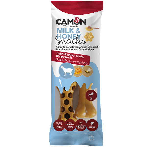 Camon - Dog Snack Milk & Honey Bones S