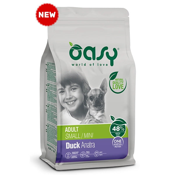 Oasy - One Animal Protein Adult Small & Mini con Anatra