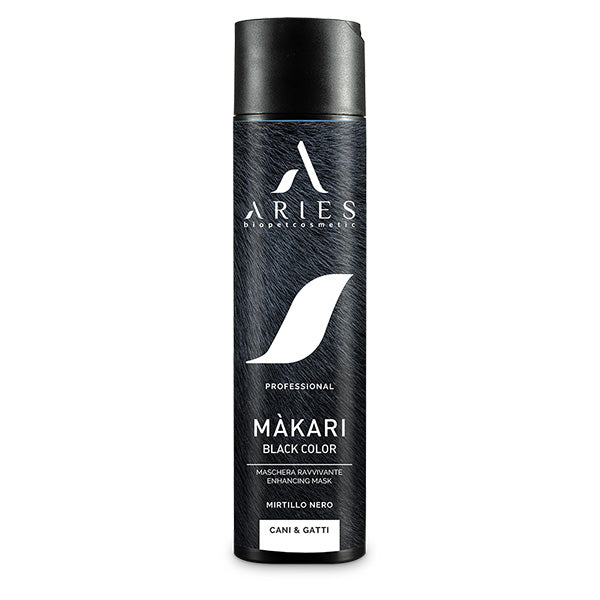 Aries - Makari Mask Natur Color Black Maschera Manti Neri Per Cane E Gatto