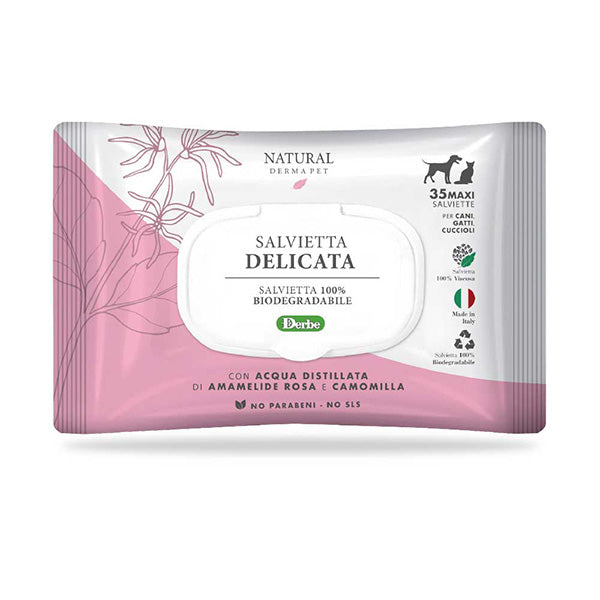 Derbe - Salviette Delicate Funzionali con Amamelide Rosa e Camomilla