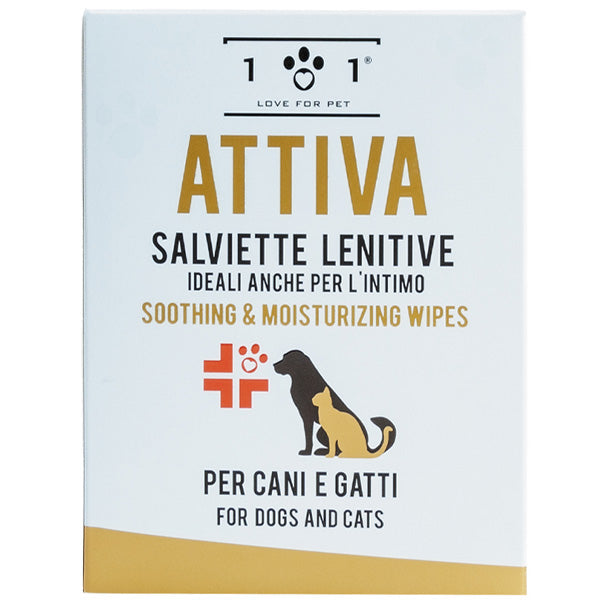 Linea 101 - Salviette Lenitive Idratanti per Cani e Gatti