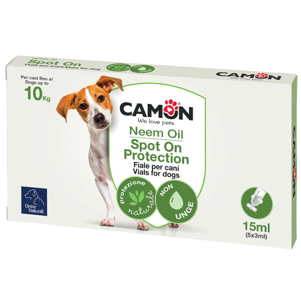 Camon - Fiale Spot-on per Cani Olio di Neem 5 Fiale