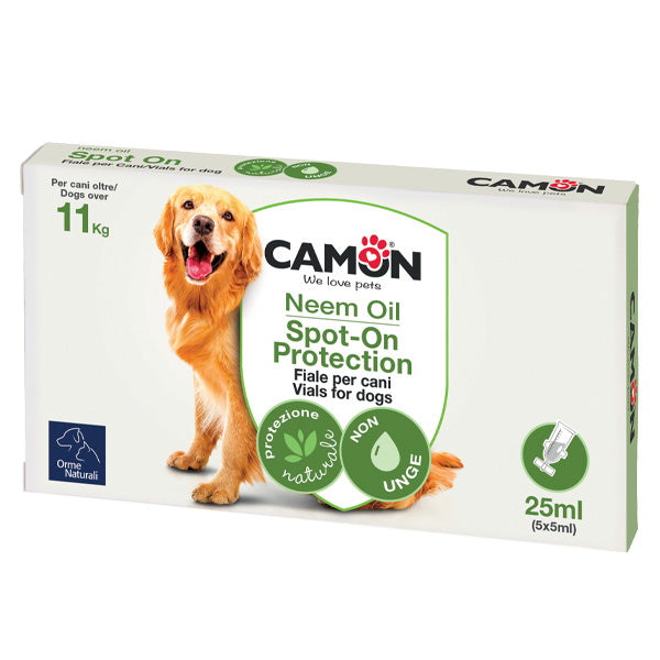 Camon - Fiale Spot-on per Cani Olio di Neem 5 Fiale