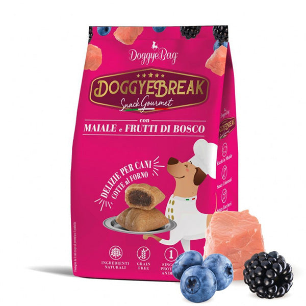 Doggye bag - DoggyeBreak Snack con Maiale e Frutti di Bosco