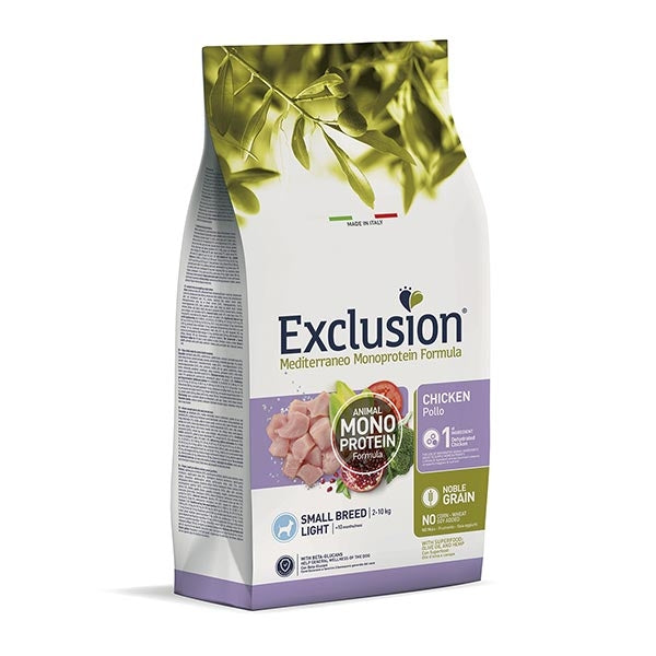 Exclusion - Mediterraneo Monoprotein Light Small Breed con Pollo