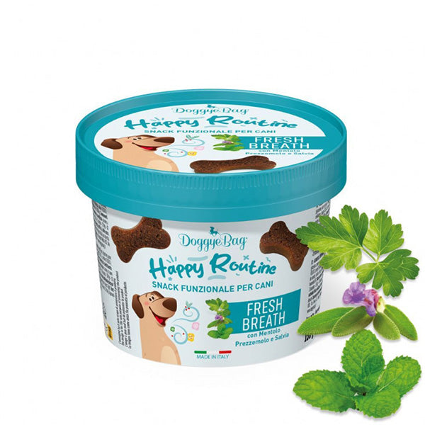 Doggye bag - Happy Routine Snack Funzionale Fresh Breath con Mentolo Prezzemolo e Salvia
