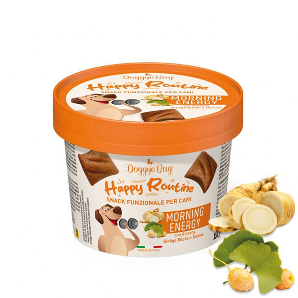 Doggye bag - Happy Routine Snack Funzionale Morning Energy con Ginseng Ginkgo Biloba e Taurina