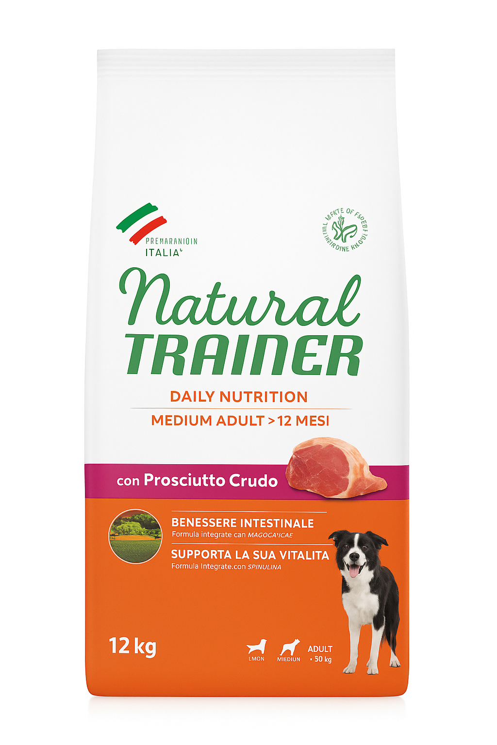 Trainer - Natural Adult Medium con Prosciutto Crudo e Riso