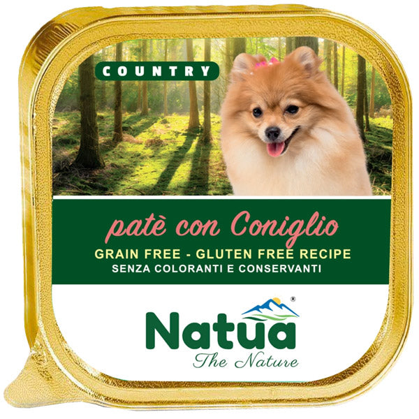 natua - Country Adult Dog Patè Coniglio