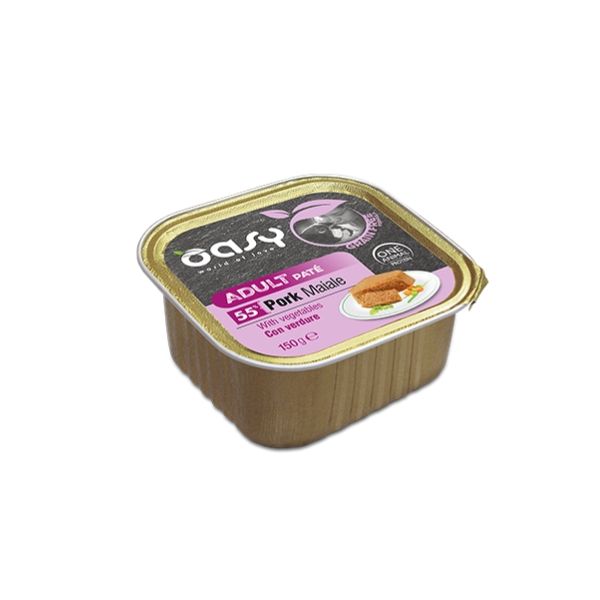 Oasy - Dog Adult Grain Free Paté Maiale Con Verdure