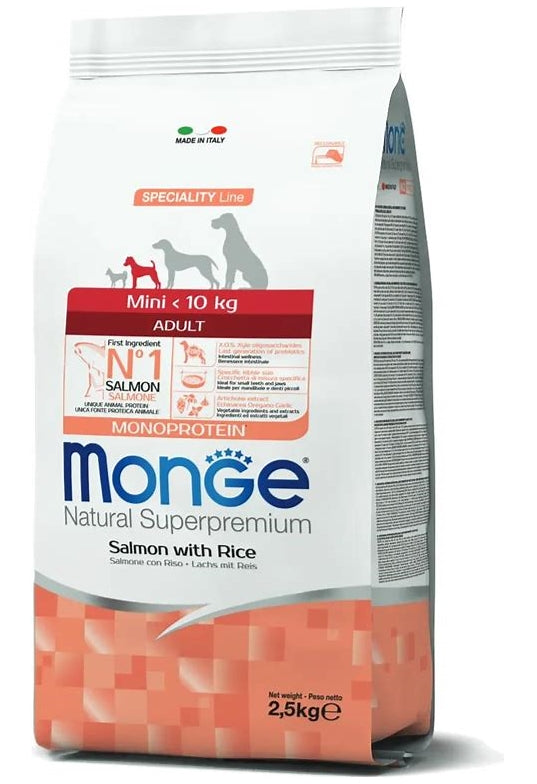Monge - Natural Superpremium Mini Adult Salmone e Riso