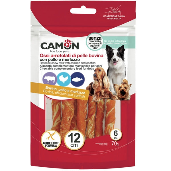 Camon - Rolls di Pelle Bovina con Pollo e Merluzzo