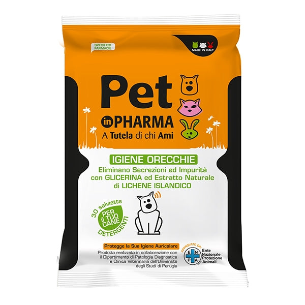 Alsipharma - Pet in Pharma Salviette Detergenti Igiene Orecchie Cani