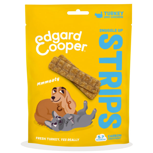 Edgard&Cooper - Striscette Snack Cani al Tacchino e Pollo