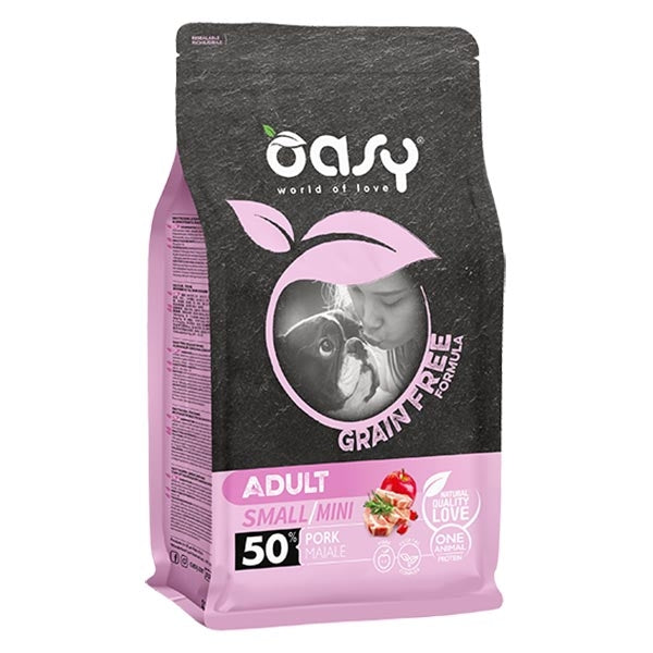 Oasy - Grain Free Adult Small & MIni con Maiale