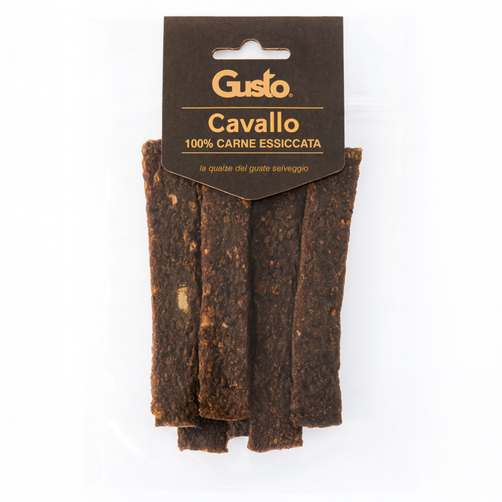 Gusto - Strisce Snack 100% Carne Essiccata di Cavallo
