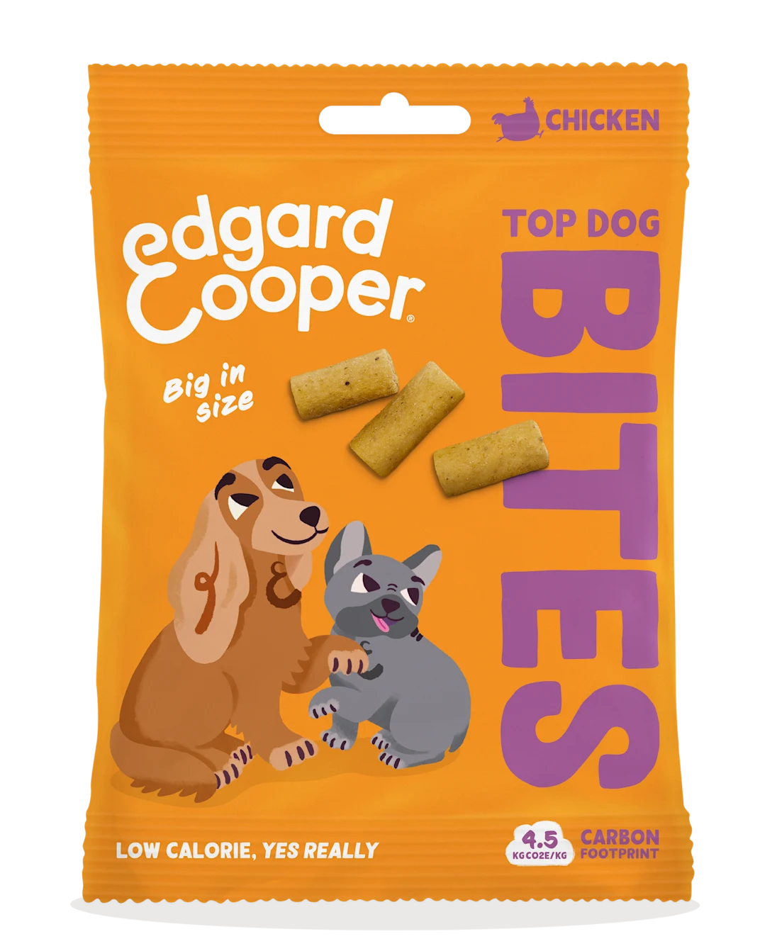 Edgard&Cooper - Snack Cani Bocconcini Top Dog Bites Pollo Small