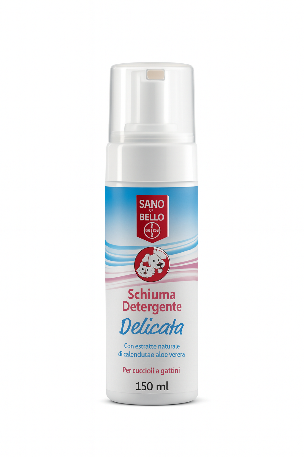 Elanco - Schiuma detergente delicata per cani e gatti