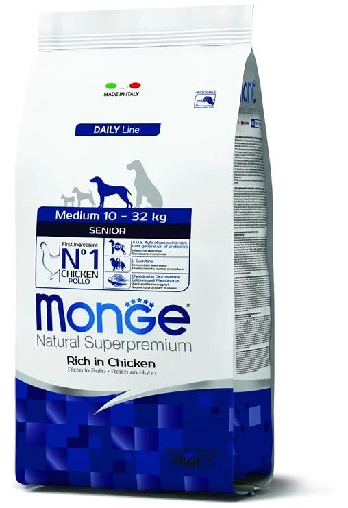 Monge - Natural Superpremium Senior Medium Ricco di Pollo