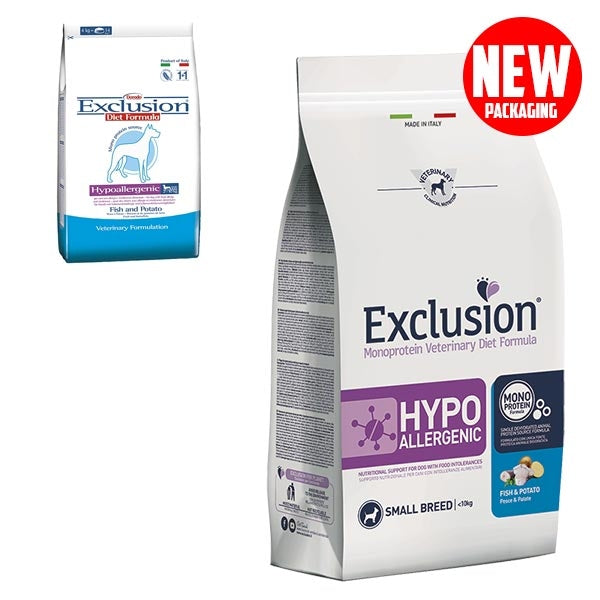 Exclusion - Diet Hypoallergenic Small Breed Pesce e Patate
