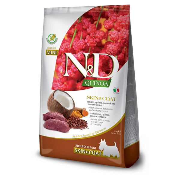 Farmina - Natural & Delicious Mini Quinoa Skin & Coat Cervo