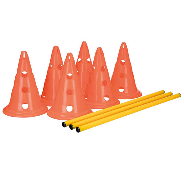 Trixie - Dog Activity Set di Ostacoli 4 Coni e 2 Aste - TX32092