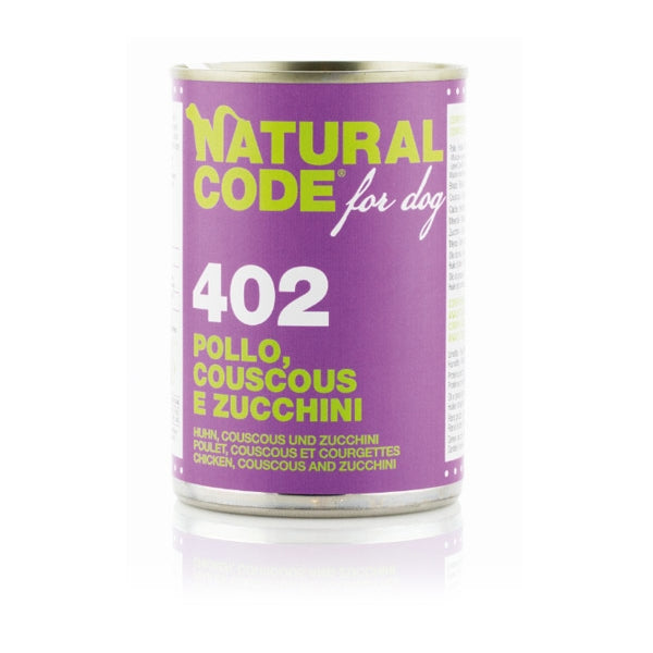 Natural Code - For Dog 402 Pollo, Couscous e Zucchini